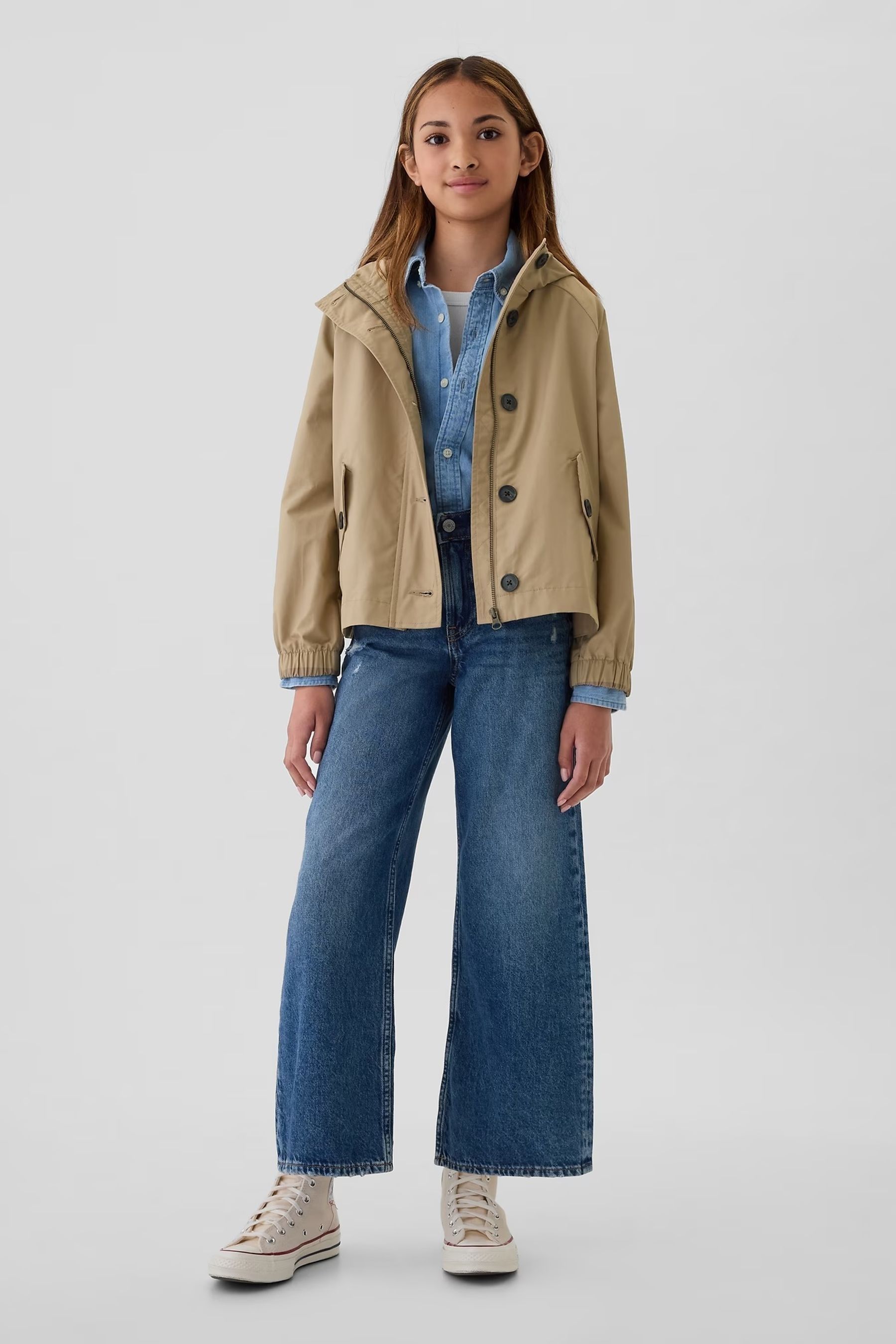 Gap trench coat top