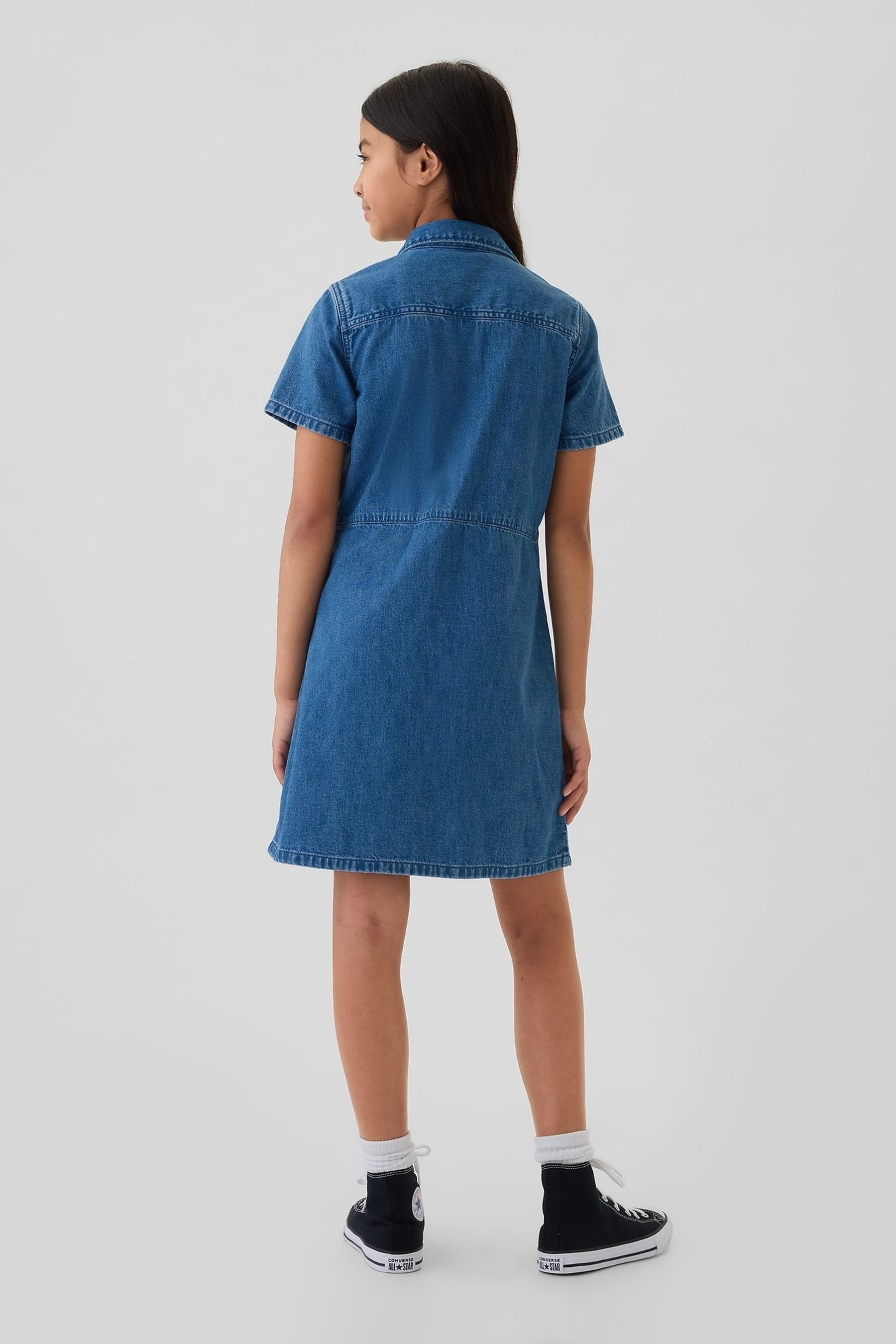 Denim shirt dress gap cheap