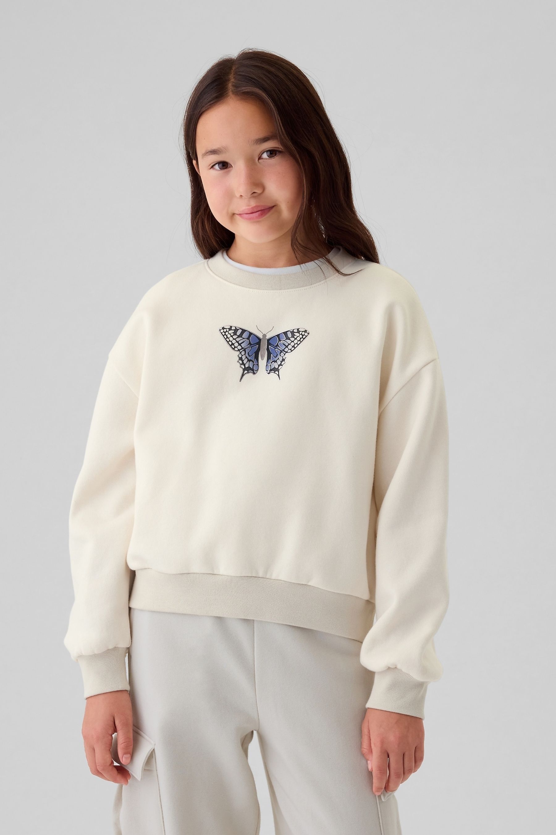 Buy Gap Cream Butterfly Vintage Soft Sweatshirt 4 13yrs from the Next UK online shop