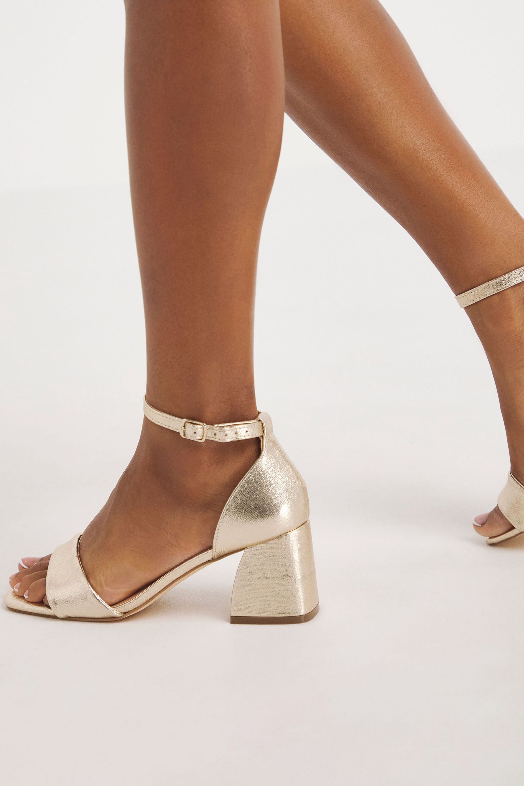 Barely there sandals block heel store