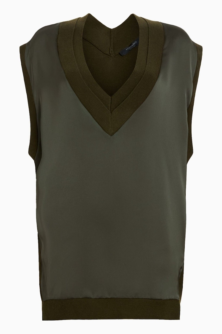 AllSaints Green Bern Tank - Image 8 of 8