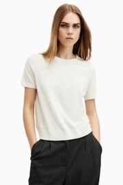 AllSaints White Bern T-Shirt - Image 2 of 8