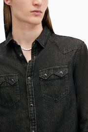 AllSaints Black Rock Shirt - Image 4 of 8