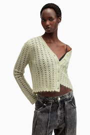 AllSaints Green Vivian Cardigan - Image 2 of 7