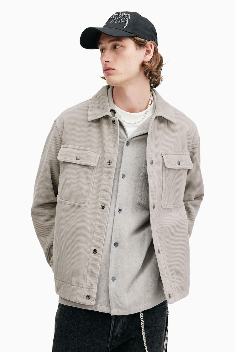 AllSaints Grey Castleford Shirt - Image 1 of 8