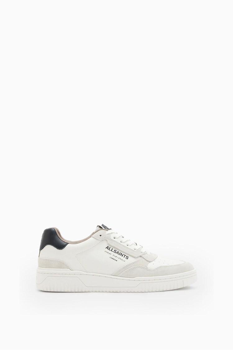 AllSaints White Regan Low Shoes - Image 1 of 5