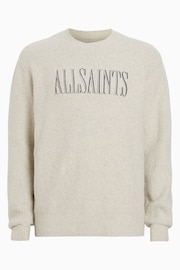 AllSaints White Carson Crew Jumper - Image 7 of 7