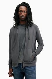 Allsaints Grey Brace Hoodie - Image 1 of 6