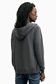 Allsaints Grey Brace Hoodie - Image 5 of 6