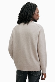 Allsaints Grey Luka Crew Jumper - Image 6 of 7