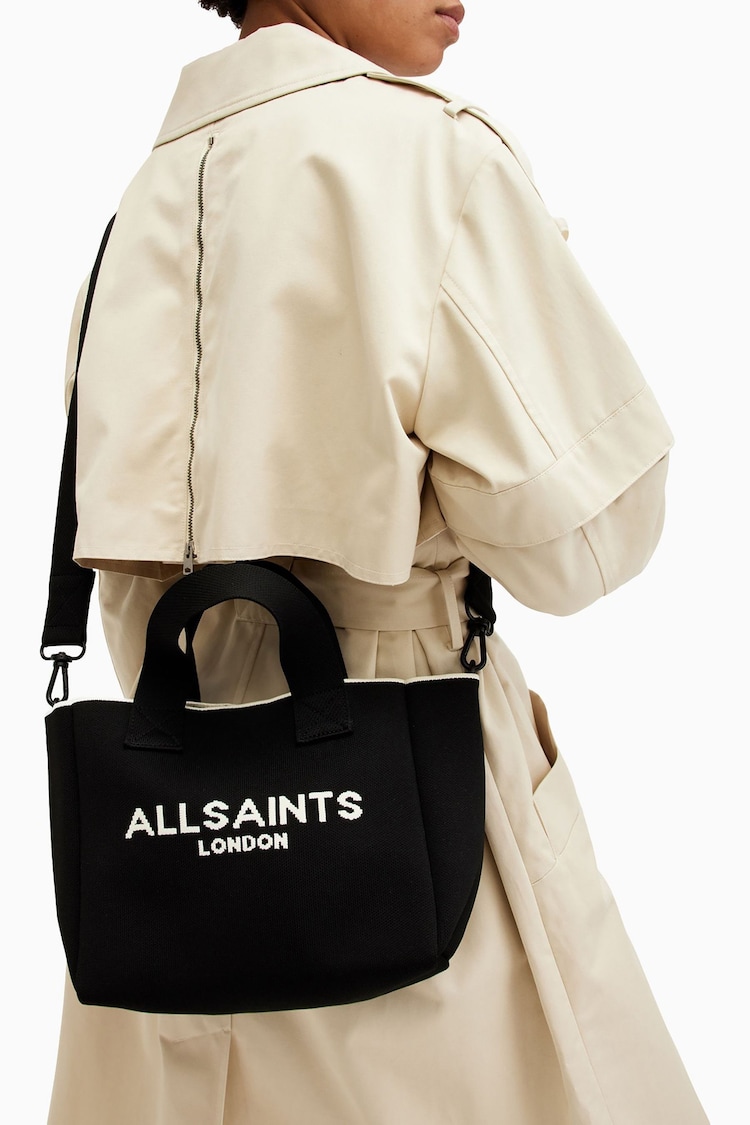 AllSaints Black Izzy Mini Tote - Image 2 of 8