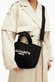 AllSaints Black Izzy Mini Tote - Image 4 of 8