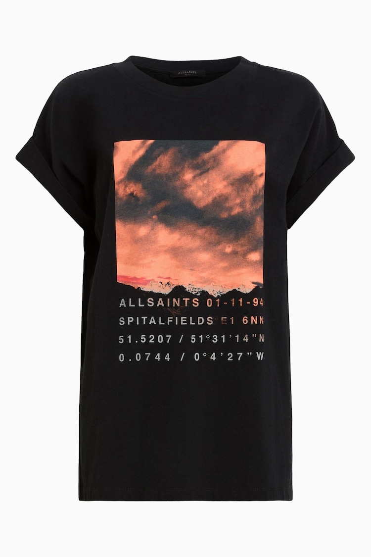 AllSaints Black Boy Liberte Imo T-Shirt - Image 7 of 7