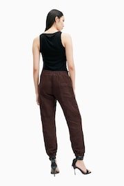 AllSaints Red Val Linen Blend Trousers - Image 2 of 7