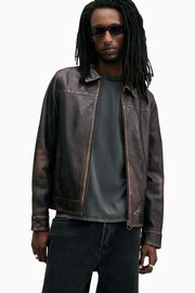 AllSaints Black Alkan Jacket - Image 4 of 6