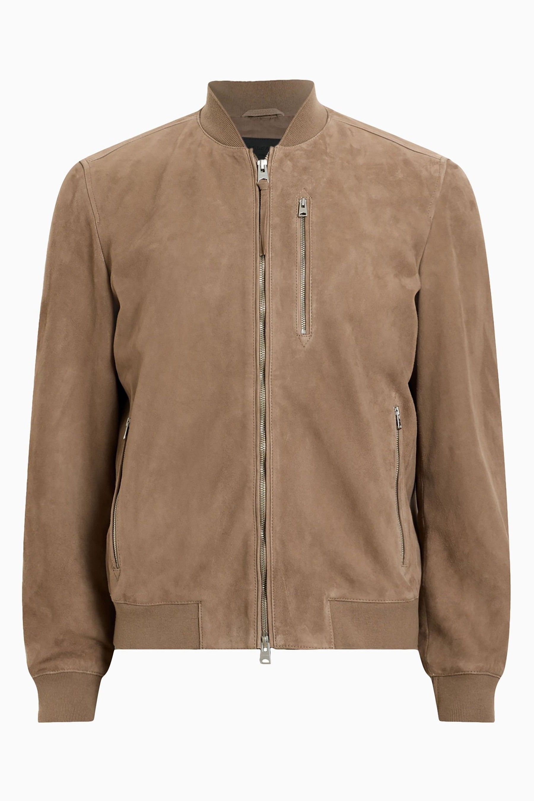 Buy AllSaints Brown Kemble Suede Bomber Jacket from Next USA