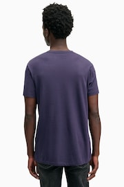 AllSaints Purple Tonic Short Sleeve Crew T-Shirt - Image 4 of 5