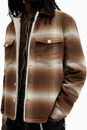 AllSaints Brown Ormond Jacket - Image 2 of 6