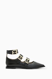 AllSaints Black Susan Buckle Shoes - Image 1 of 6