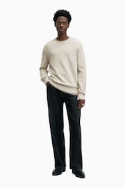 AllSaints Grey Statten Crew Jumper - Image 4 of 6