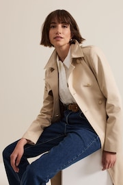 Phase Eight Natural Cheryl Camel Long Fitted Trench Coat - Image 4 of 7