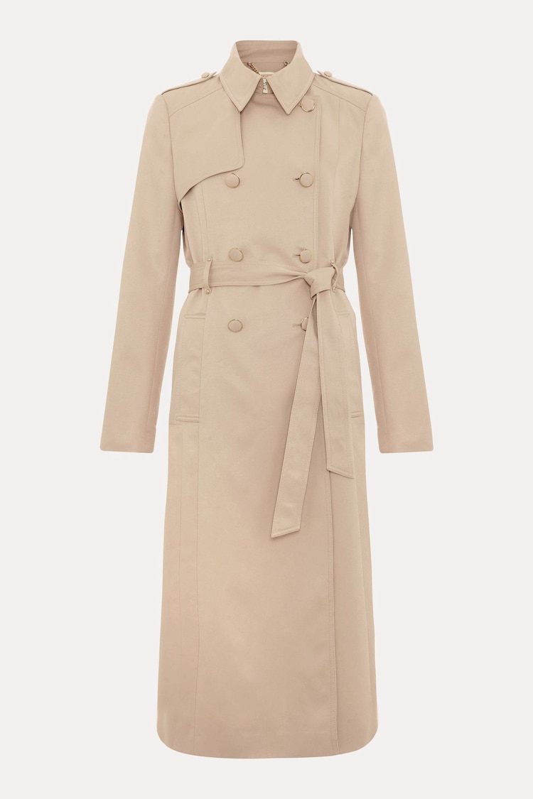 Phase Eight Natural Cheryl Camel Long Fitted Trench Coat - Image 7 of 7