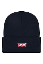 Levi's® Black Batwing Logo Beanie - Image 1 of 3