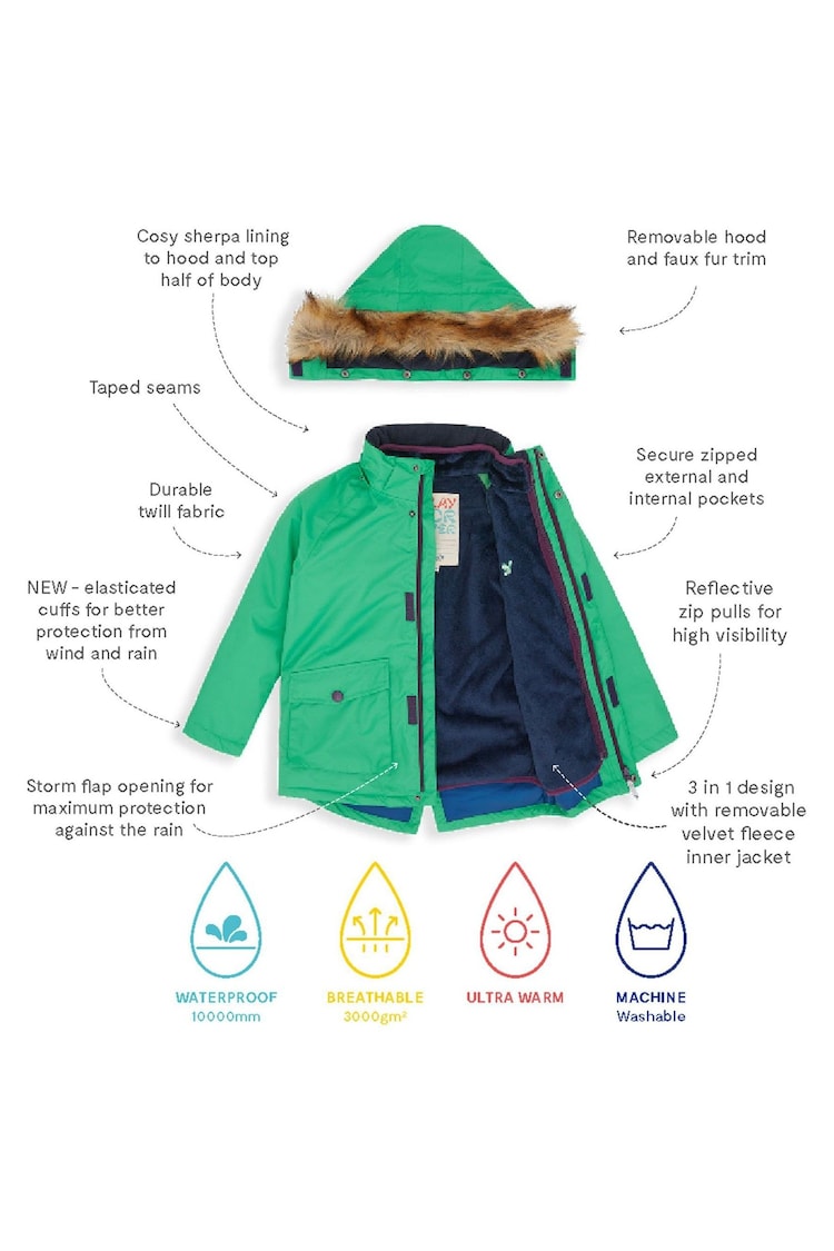 Muddy Puddles Waterproof 3-In-1 Parka Jacket - Image 7 of 7