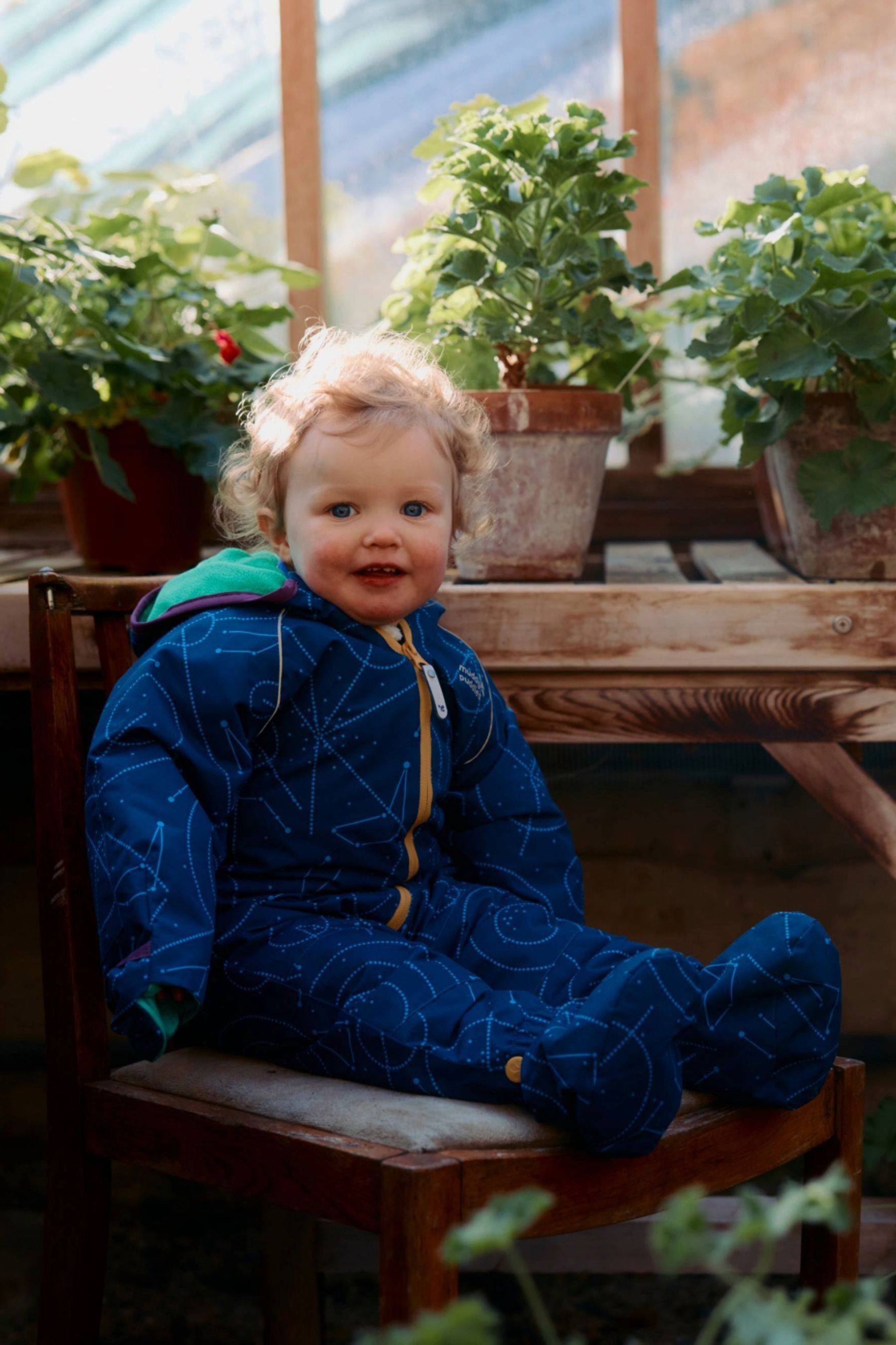 Children's muddy puddle suit top