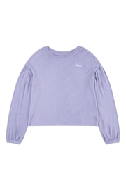 Levi's® Purple Ballon Sleeve Logo Top - Image 2 of 4