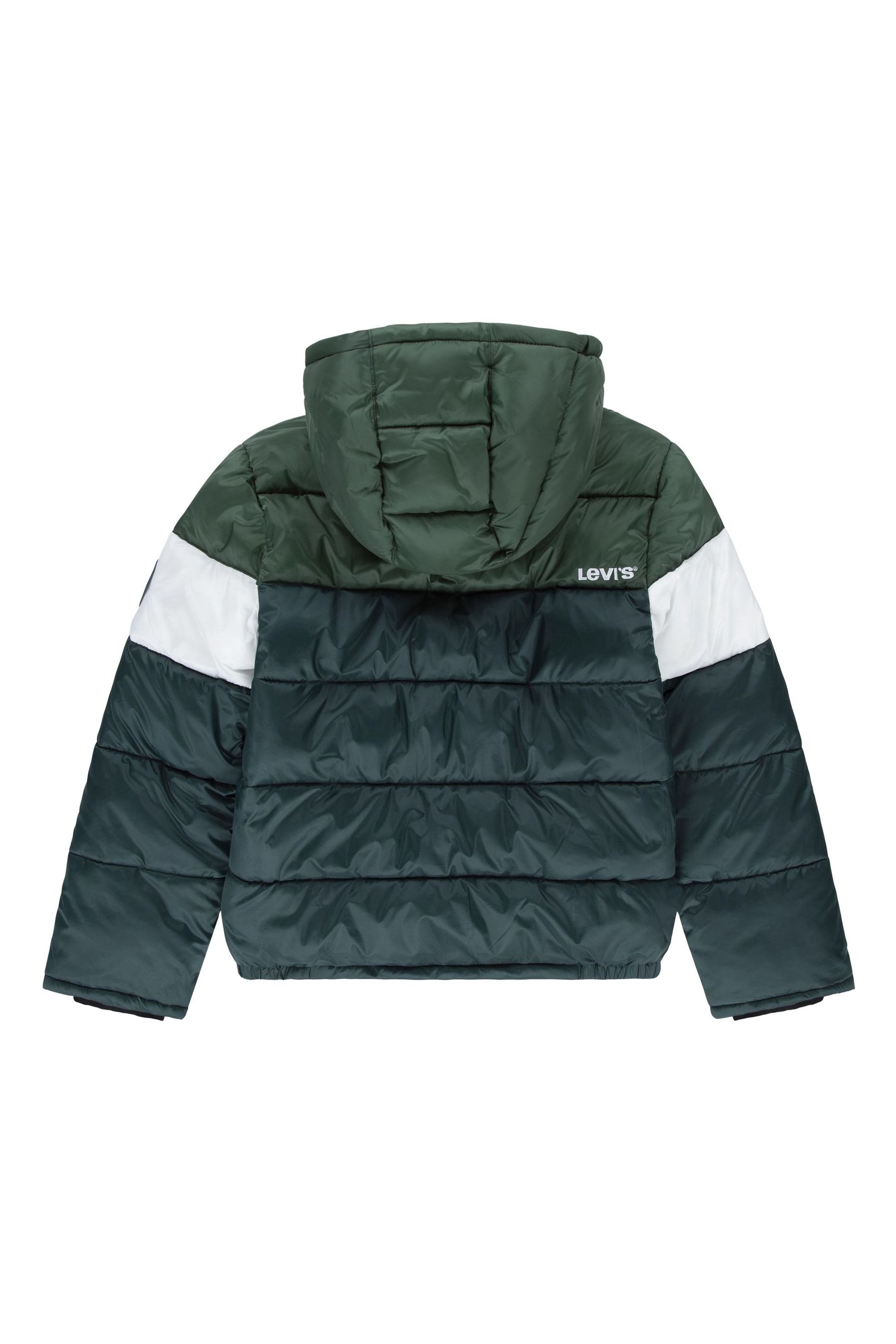 Levi s Green Colour Block Puffer Coat