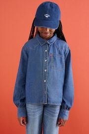 Levi's® Blue Balloon Sleeve Western Denim Shirt - Image 4 of 10