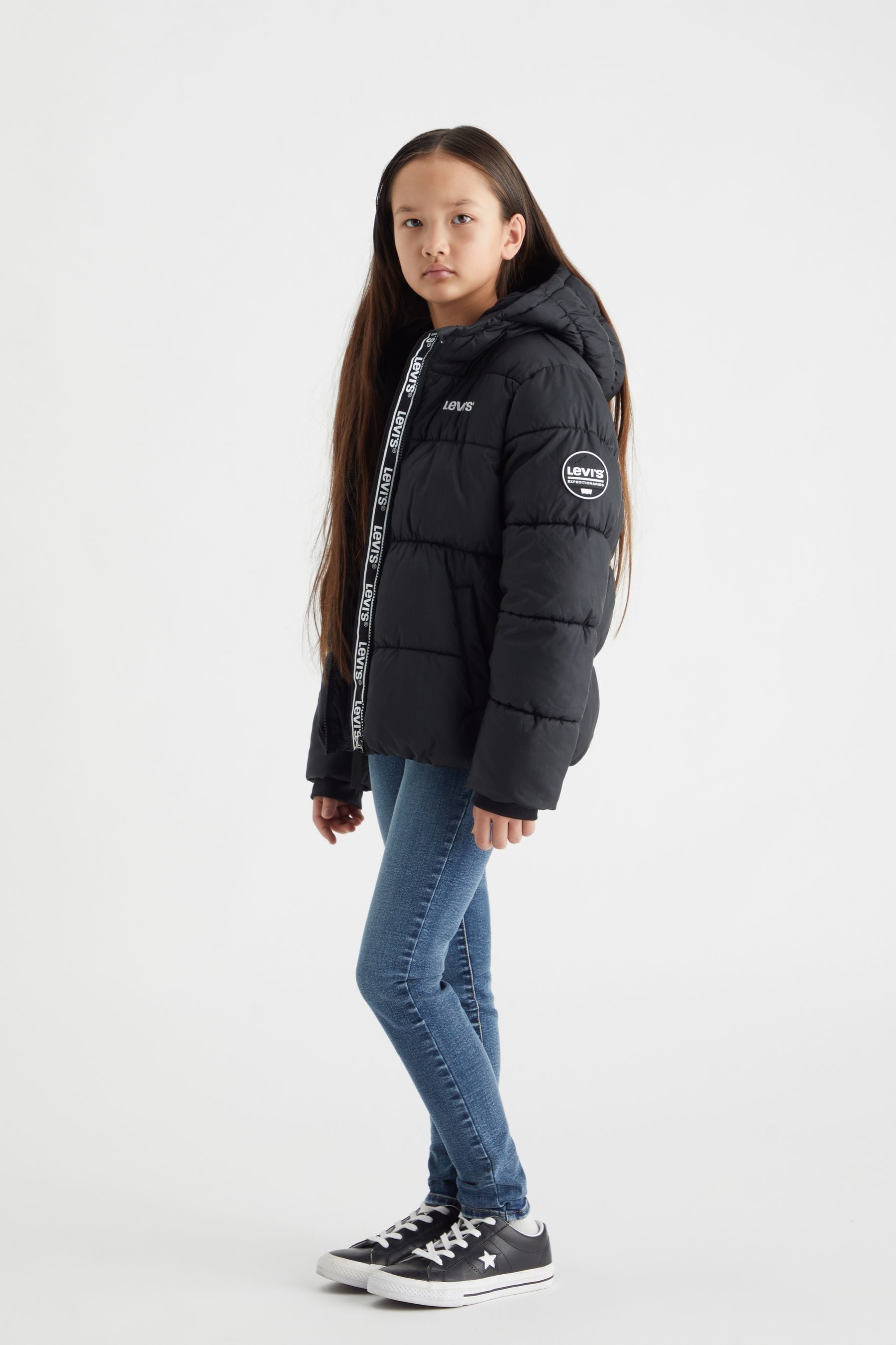 Levi's hooded puffer jacket top