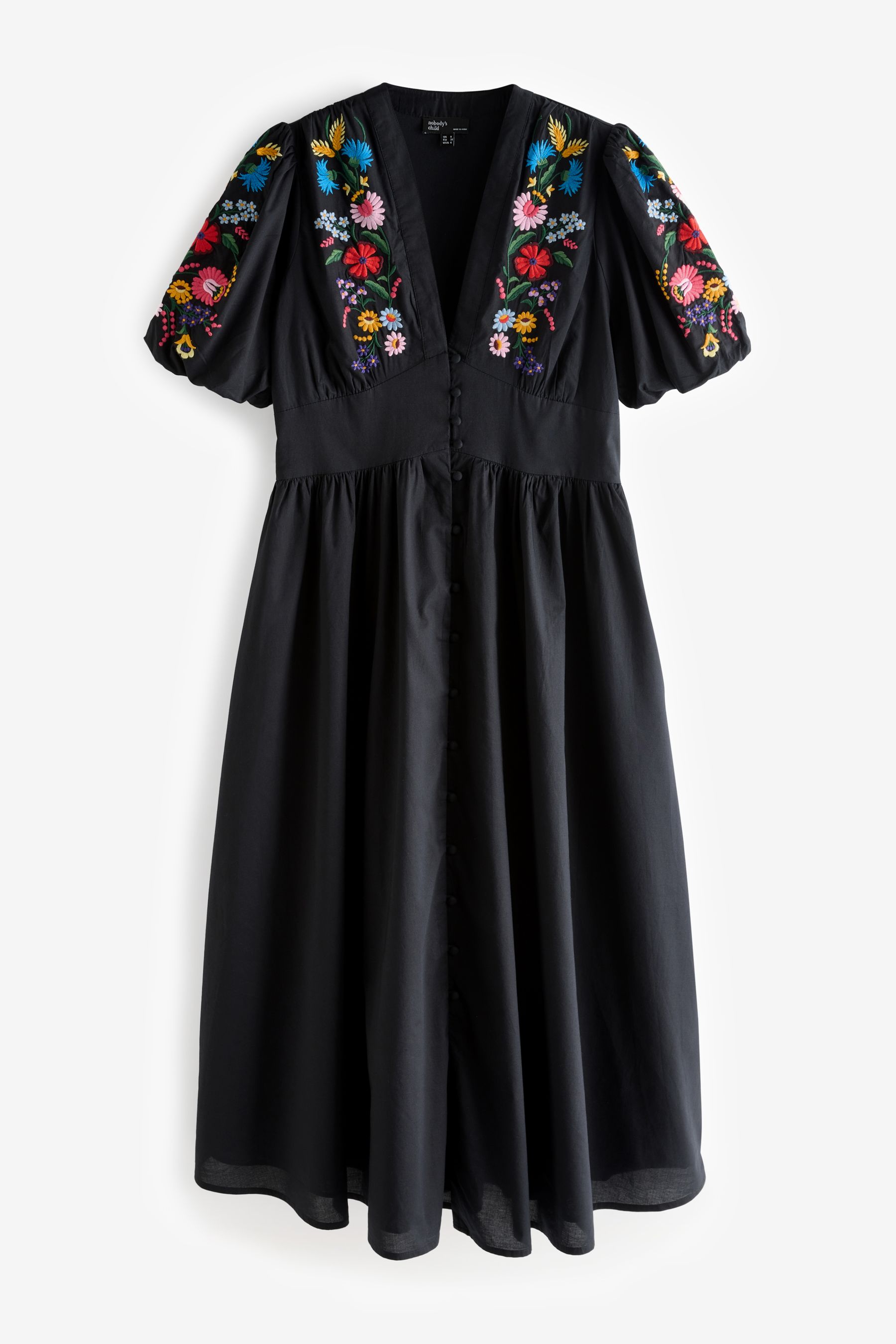 h&m black embroidered dress 2026 Buy