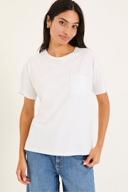 FatFace Lily White 100% Cotton T-Shirt - Image 1 of 5