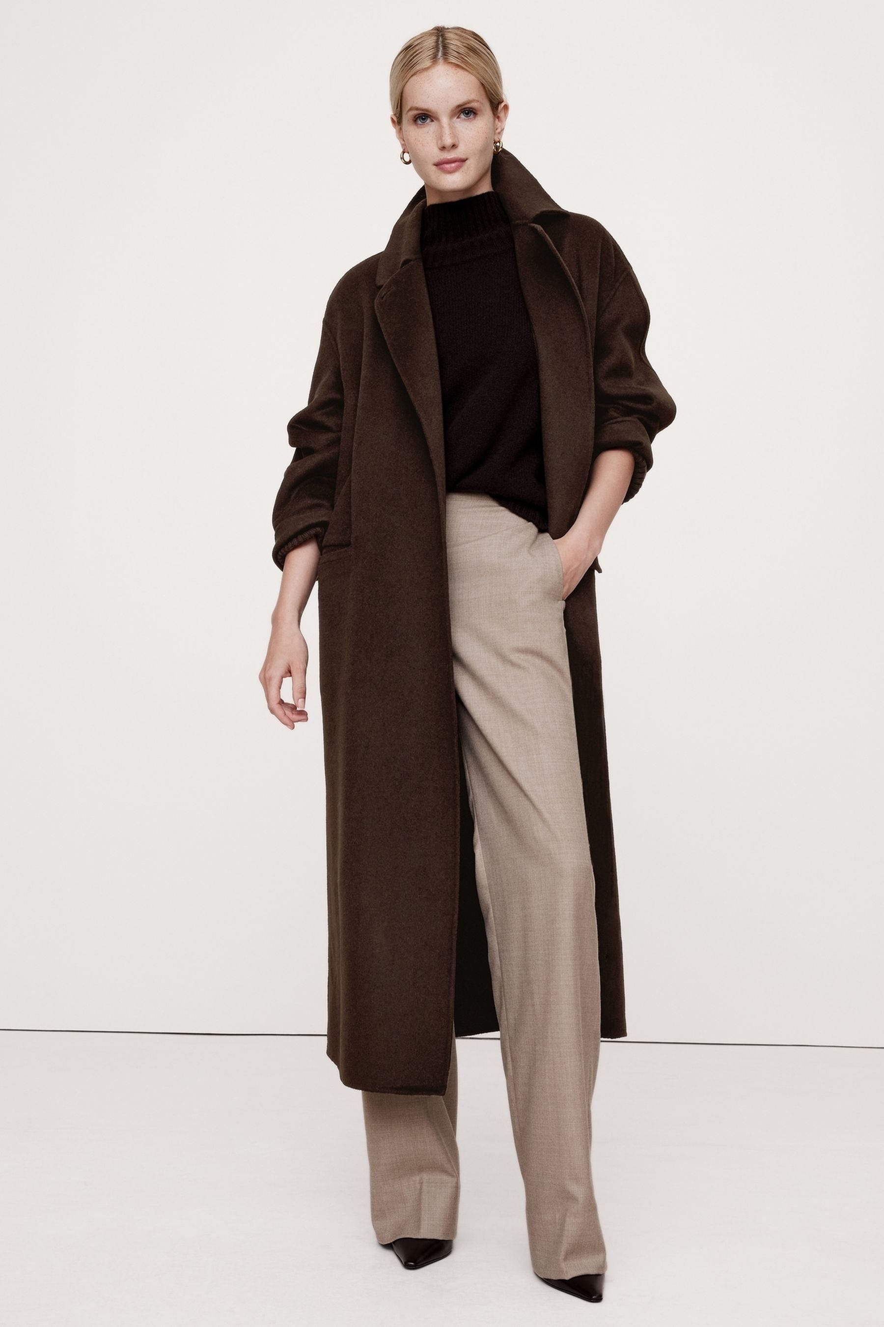 Double faced wrap coat banana republic clearance