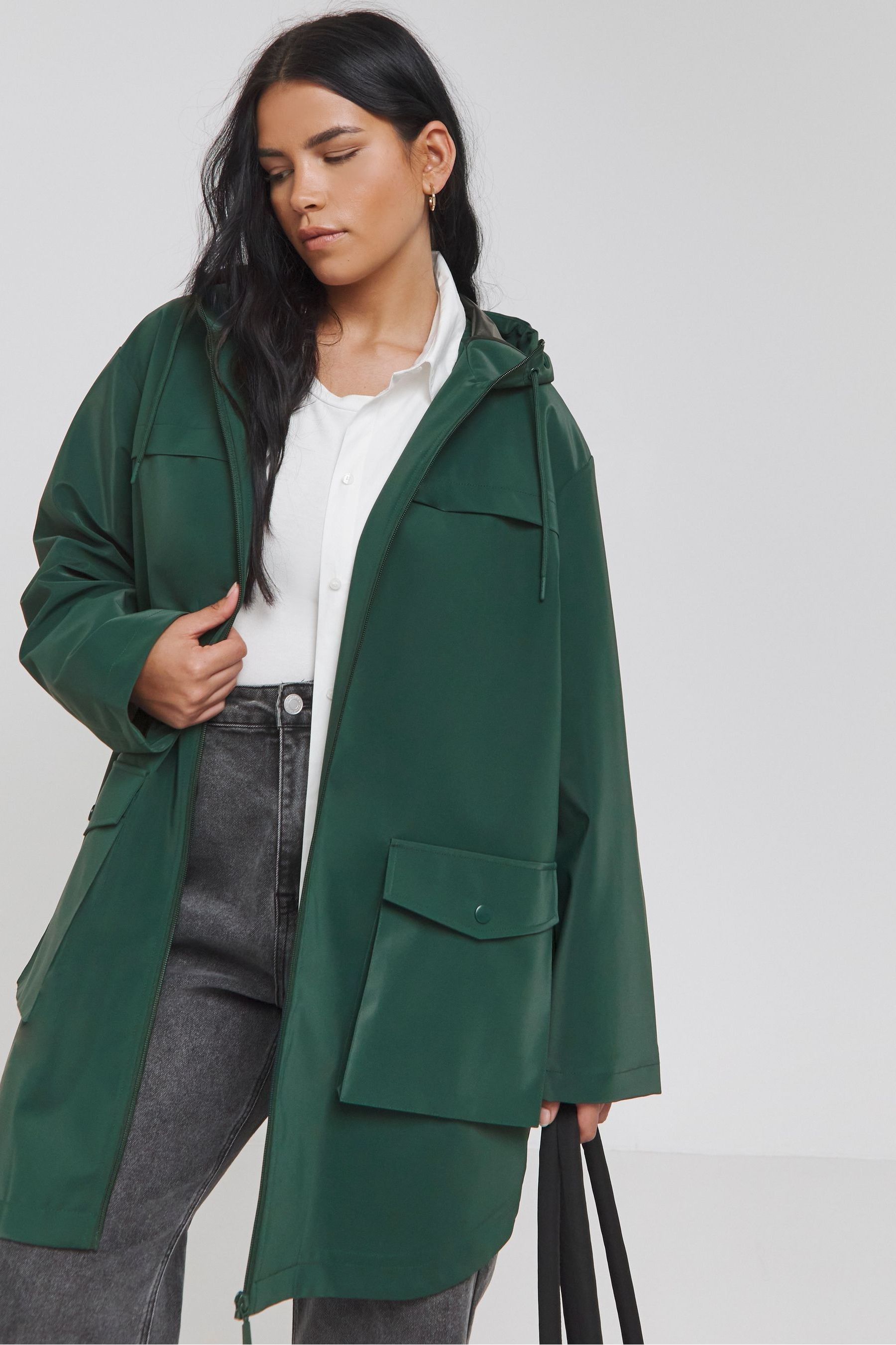 High shine rain mac shop