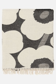 Marimekko White And Black Unikko Throw - Image 4 of 4