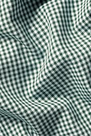 Charles Tyrwhitt Green Check SF Soft Washed Non Iron Stretch Poplin Shirt With Pocket - Image 7 of 7