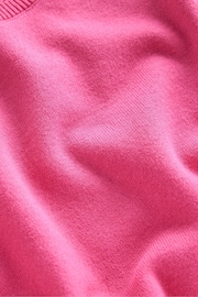 Boden Pink Catriona Cotton Crew Jumper - Image 6 of 6