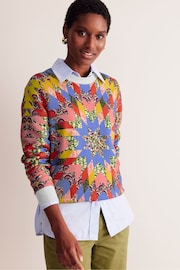 Boden Yellow Hannah Printed Sweatshirt - Image 4 of 5