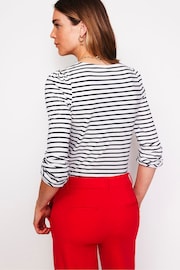 Boden Cream Supersoft Long Sleeve Top - Image 3 of 4