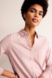 Boden Pink Amelia Jersey Shirt - Image 1 of 5