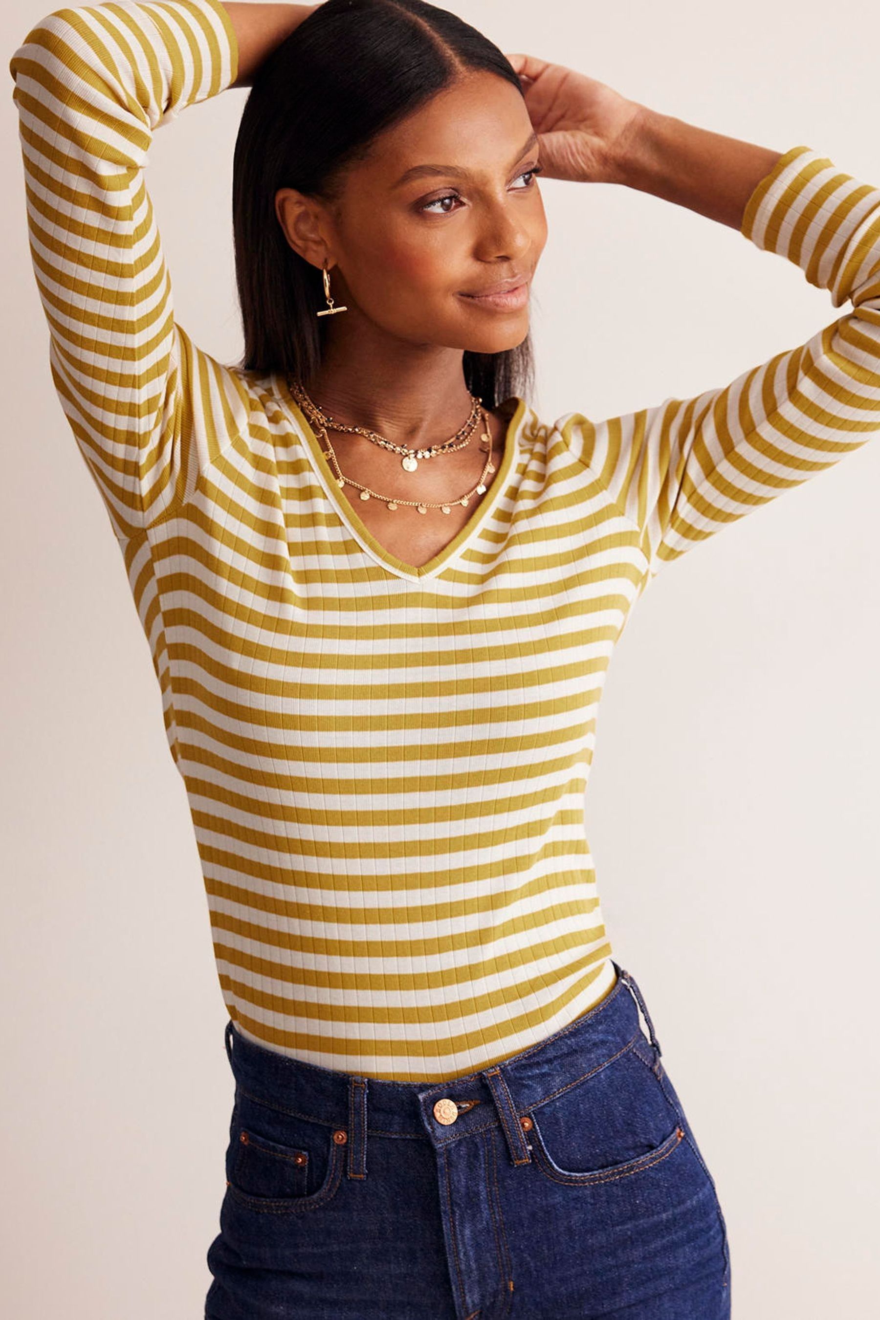 V shape t shirt with blazer outlet