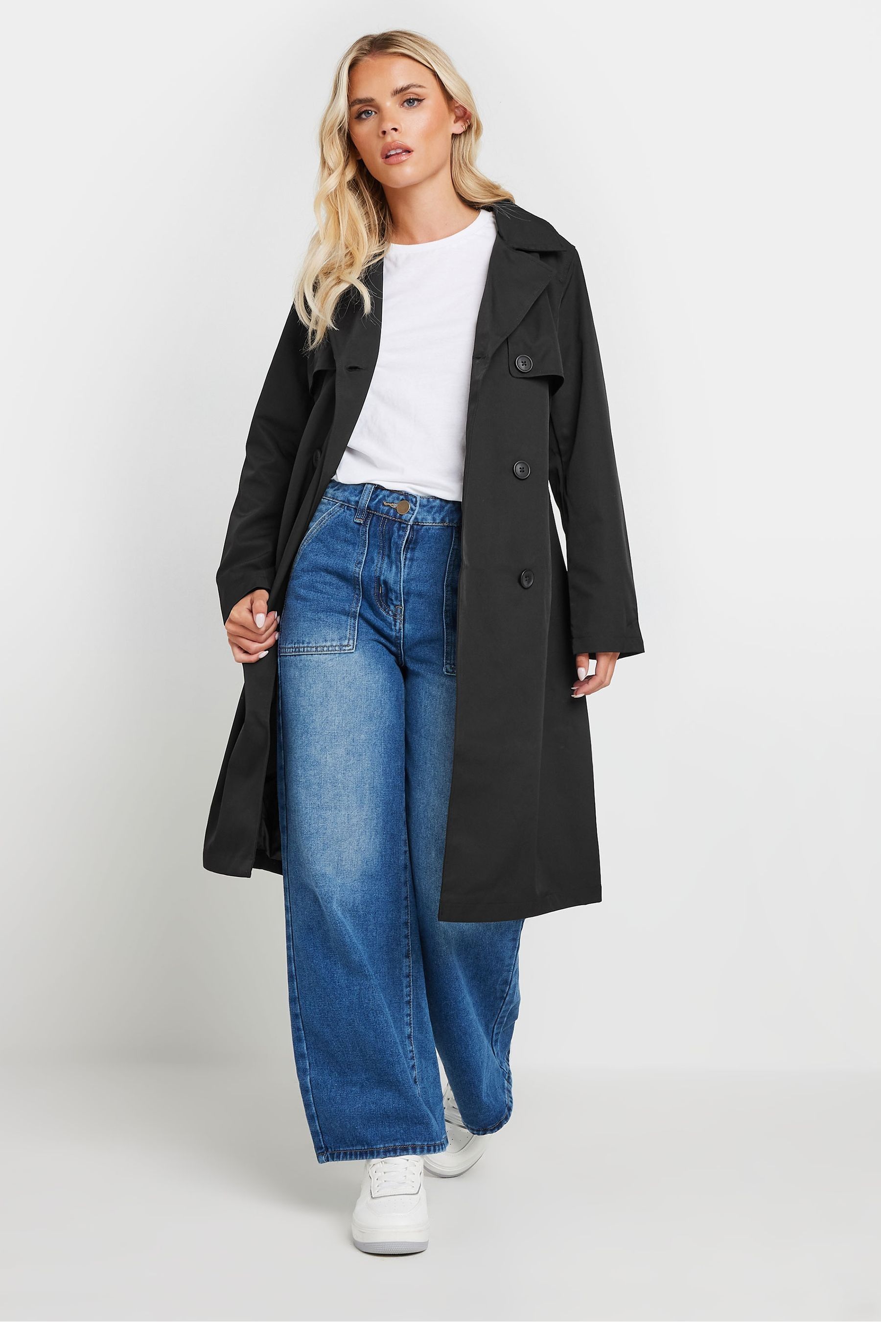 Buy PixieGirl Petite Black Trench Coat from Next Luxembourg