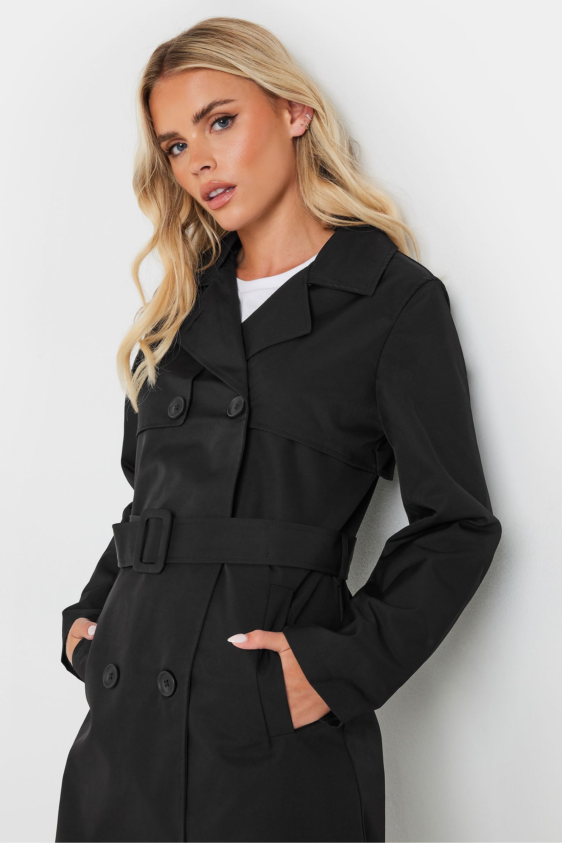 PixieGirl Petite Black Trench Coat