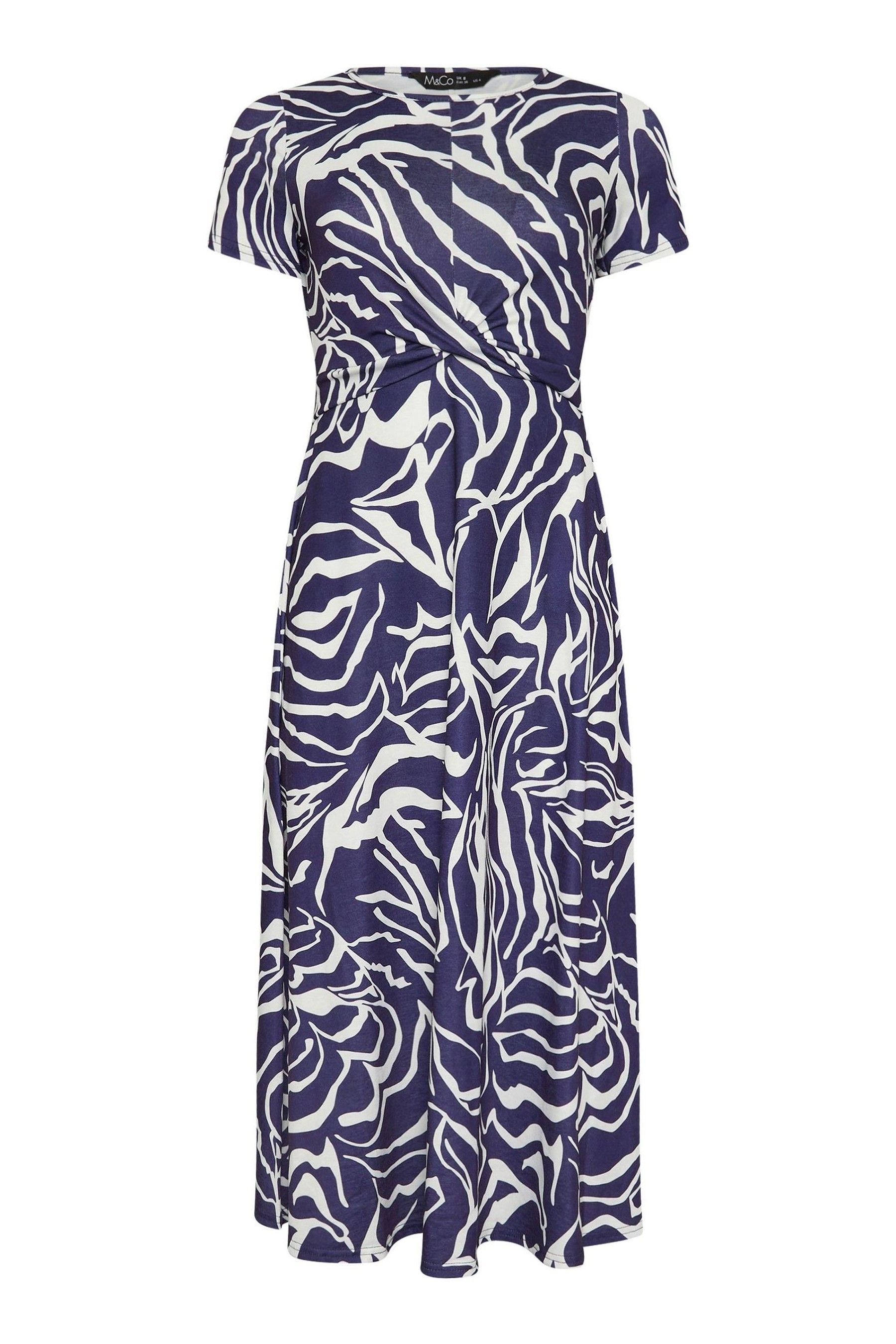 Buy M Co Blue Petite Knot Detail Maxi Dress from Next Canada