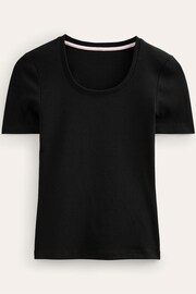 Boden Black Essential Jersey T-Shirt - Image 5 of 5