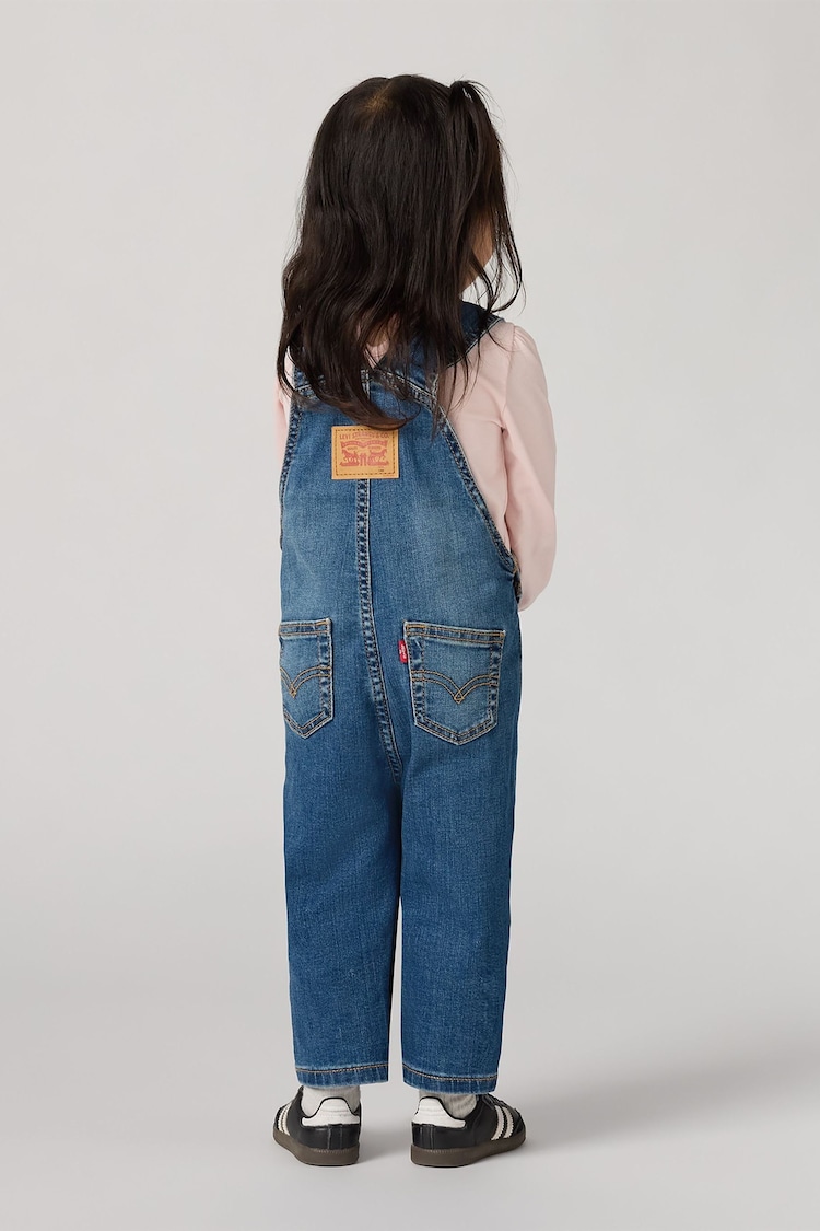 Levi's® Blue Baby Logo Denim Dungarees - Image 2 of 8