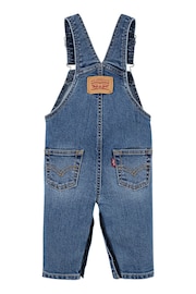 Levi's® Blue Baby Logo Denim Dungarees - Image 4 of 8